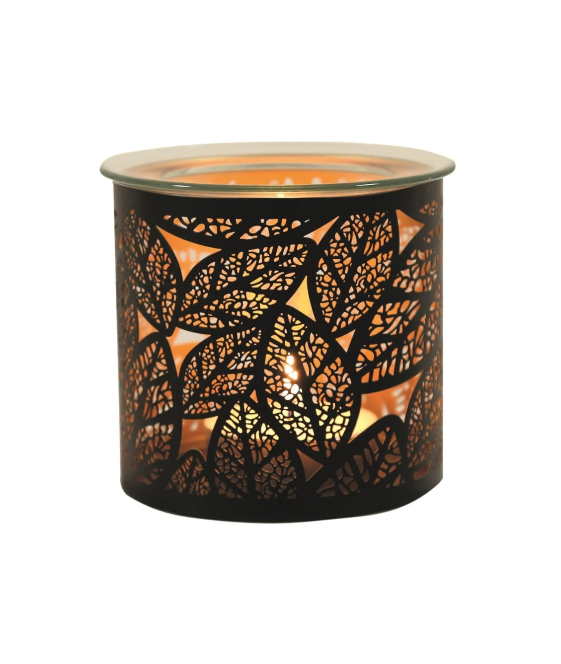 Black Leaf Candle Burner